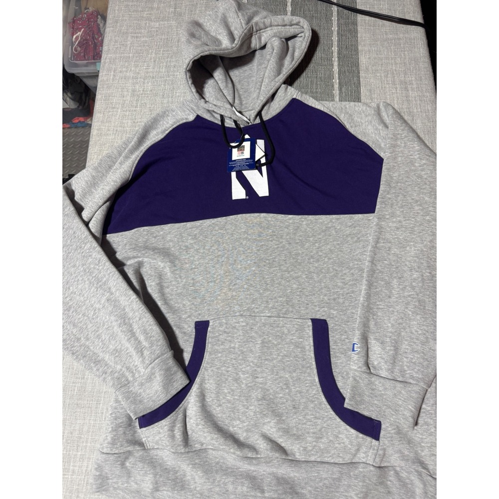 Northwestern Champion Mens Hoodie Pullover Athletic XL wildcards hoodie men's‎